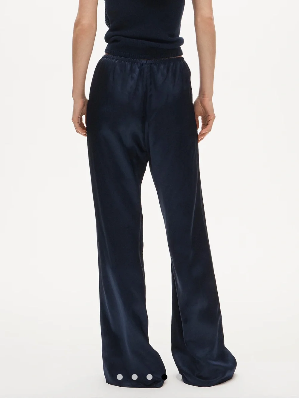 NWT JCrew Tall Cosmo pant in luster charmeuse - Navy - Small Tall - CN716